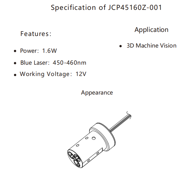  Laser para scanner 3D