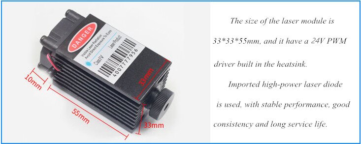 M&oacute;dulo Laser Azul 1.6W