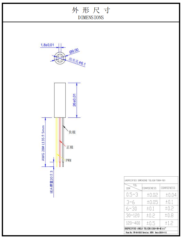 Laser de linha vermelha para detec&ccedil;&atilde;o