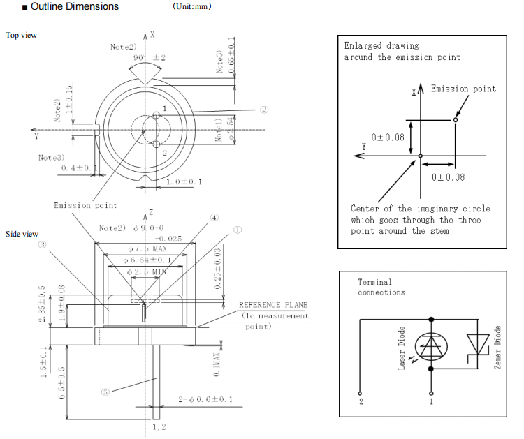 Diodo laser de 435nm 6W