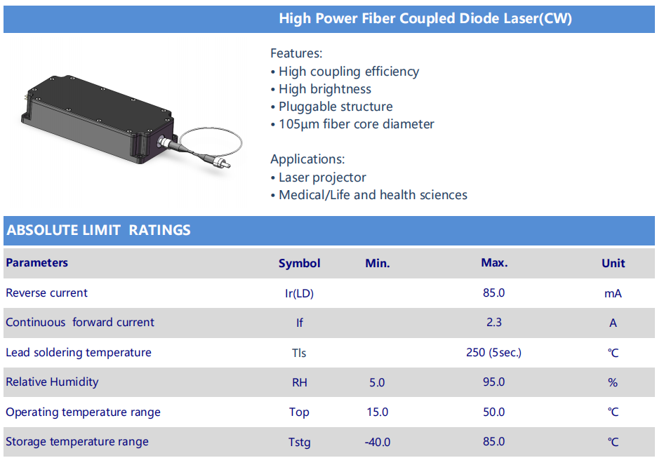 Laser verde 520nm10W