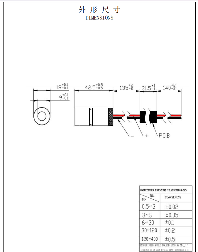 M&oacute;dulo de laser de linha