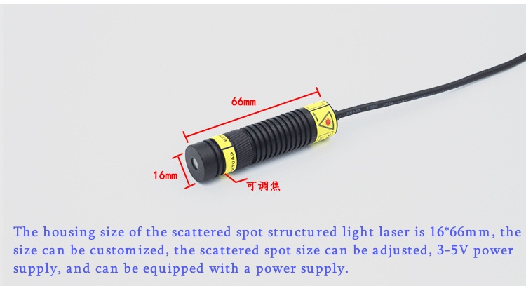 M&oacute;dulo de laser leve estruturado por manchas
