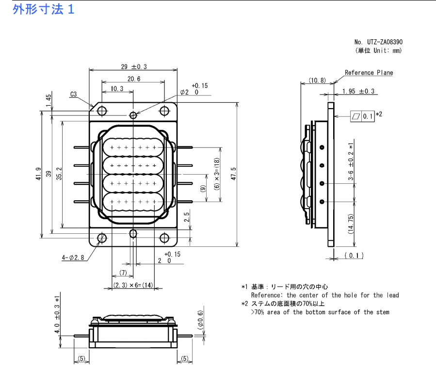 520nm 53W Matriz de laser 