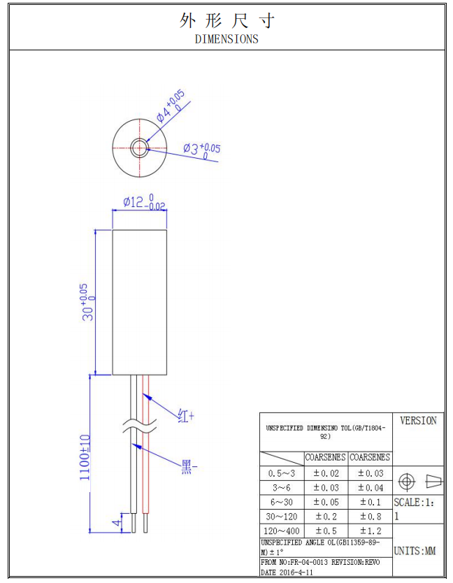 M&oacute;dulo laser de linha 5mW