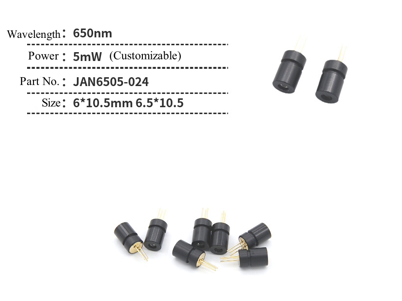 M&oacute;dulo de diodo laser de ponto vermelho 5mW 